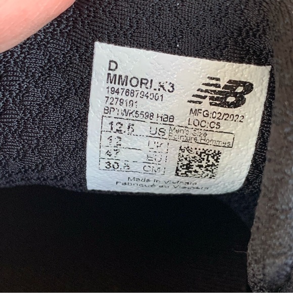 New Balance Fresh Foam v3 Black Magnet Running Shoe - Picture 6 of 8